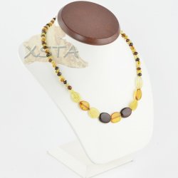 Amber necklace Mix polished